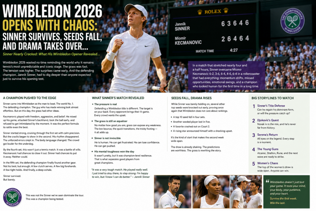 Sinner Tennis Wimbledon