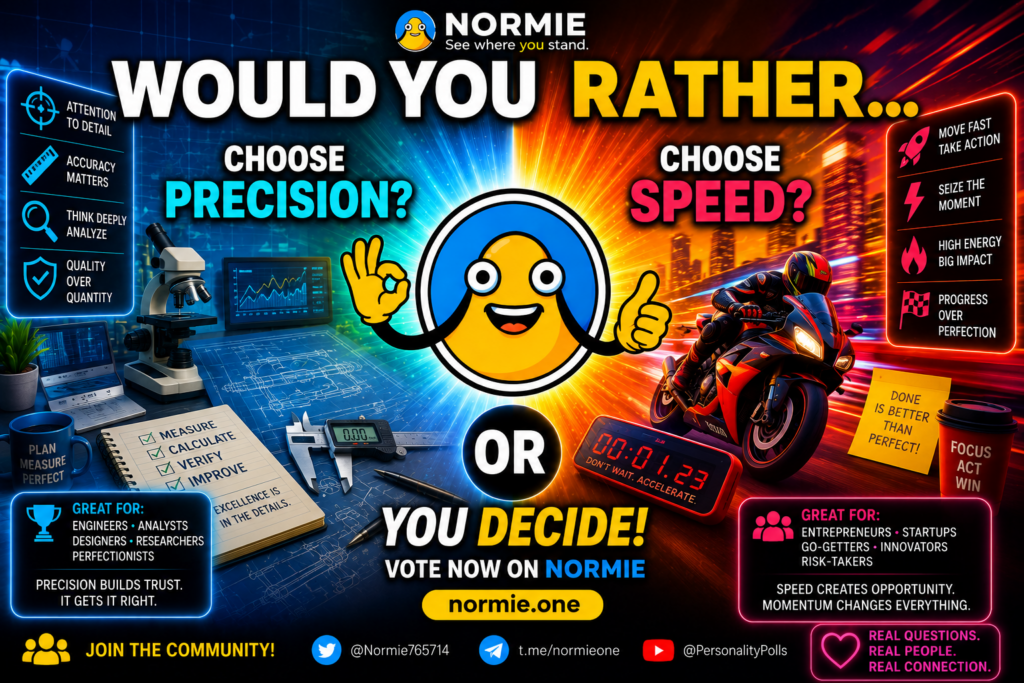 Precision or Speed - Normie Polls